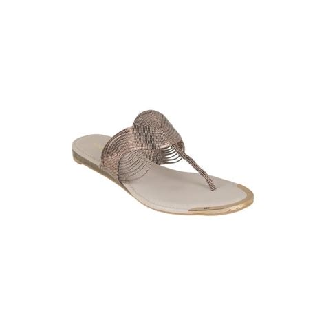 Buy Mochi Women Gun-Metal Ethnic Slippers Online | SKU: 32-976-29-36 ...