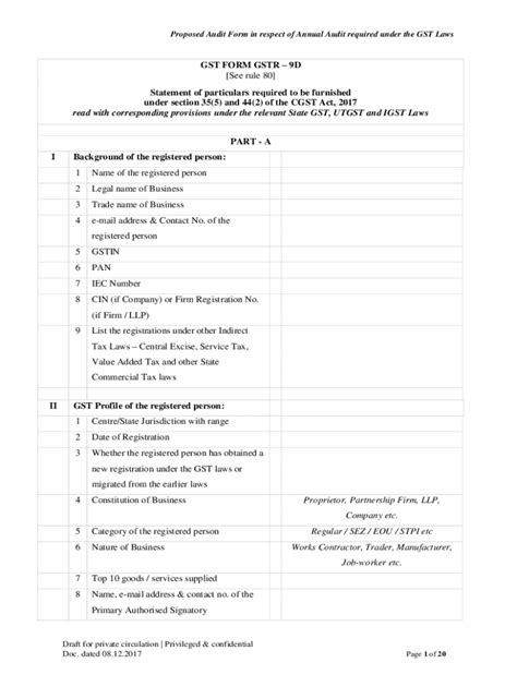 Fillable Online Proposed Form in respect of Audit required under GST ...
