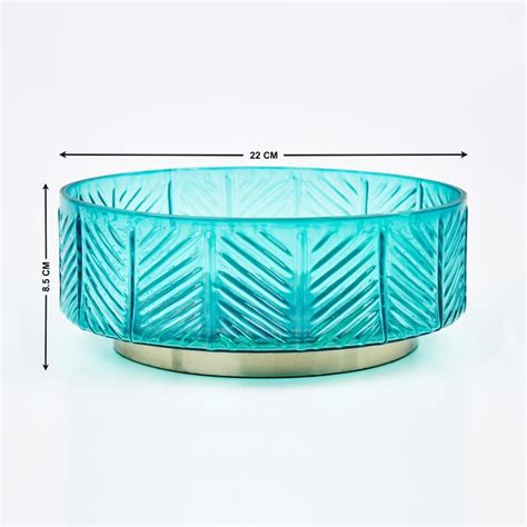 Buy Brian Jacek Glass Embossed Decorative Bowl from Home Centre at just ...