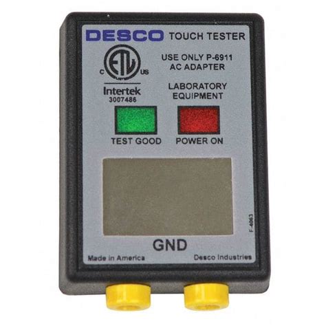 Desco Wrist Strap Tester, NIST 19350 | Zoro