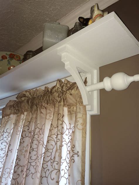 Shelf above Window Curtain Rod