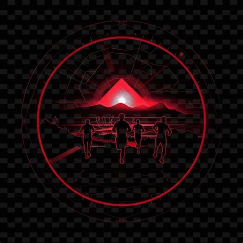 Neon zigzag effect with a candidate at a race landscape insi neon line ...