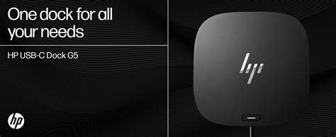 HP USB-C Dock G5 Docking Station, Black (26D32AA) - Buy HP USB-C Dock ...