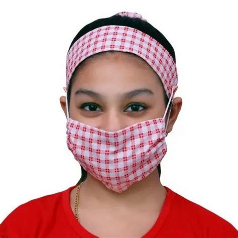 Cotton Headband And Mask - NNR Fancy Cross Bands And Mask Set Trader ...
