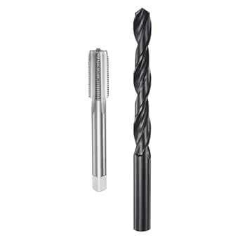 uxcell Metric Tap and Drill Bit Set, M12 x 1.25 Thread Tap & 10.8mm ...