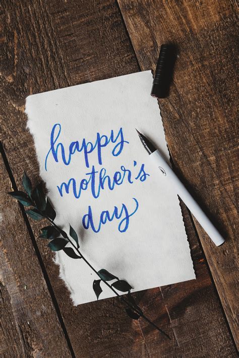 Browse Free HD Images of Cursive Handwriting Wishing A Happy Mother's Day