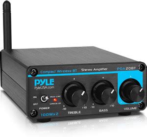 PYLE Bluetooth HiFi Mini Audio Amplifier - Class D Digital Desktop PC ...