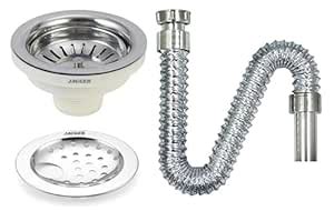 AMiRiTE AMR80 Round Stainless Steel Kitchen Sink Coupling for Kitchen ...