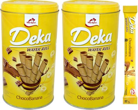 Dua Kelinci Deka Wafer Roll Choco Banana (360g) Wafer Rolls Price in ...