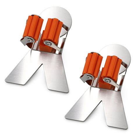 Sumnacon Mop Broom Holder Organizer, 2 Pcs 3M Self Adhesive Wall ...
