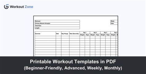 Workout Routine Forms 的图像结果