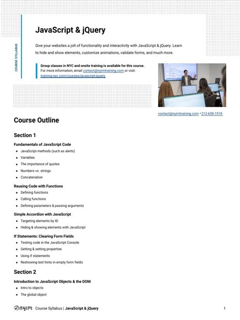 Image result for JavaScript Syllabus