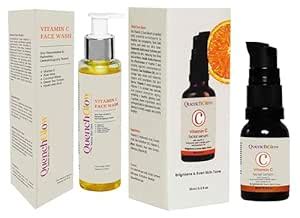 QuenchGlow QuenchGlow Vitamin C Face Wash & Facial Serum Combo – With ...