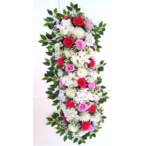 White Hydrengea Flower Mat | Muhil Artificial Plants