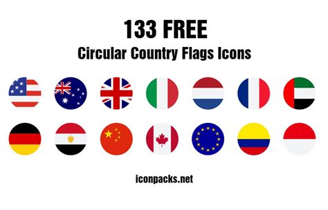 Circular Flags of the World 的图像结果