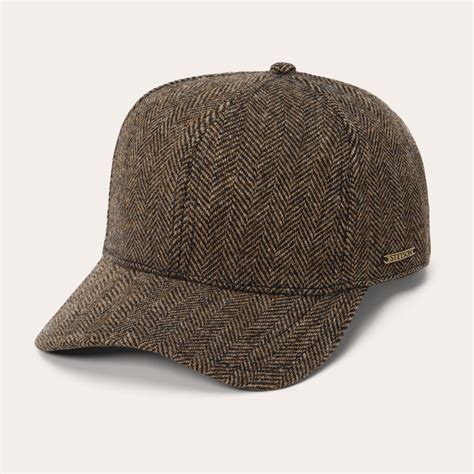 Wool Herringbone Baseball Cap | Stetson