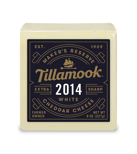 Tillamook 2014 Makers Reserve Extra Sharp White Cheddar Cheese - Shop ...