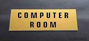 SIGNOOGLE Computer Lab Acrylic Sign Display Office Sign Board for ...