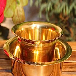 Buy BEING CLASSIC Brass Coffee Dabara Tumbler Set | Tea Dabara | Peetal ...