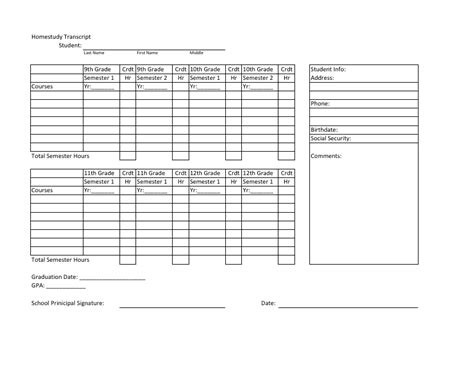 Image result for Time4Learning Transcript Template