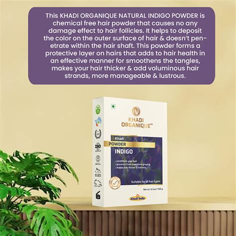 Khadi Organique Indigo Powder | Ayurveda Indigo Powder | Organic Indigo ...