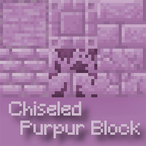 Chiseled Purpur block [Optifine is required!] Minecraft Texture Pack