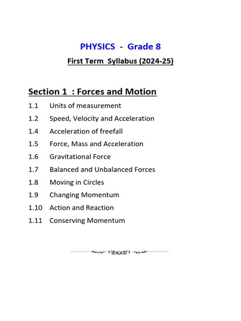 Image result for 8th Class Physics Lessons