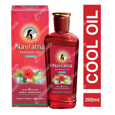 Navratna Ayurvedic Cool Hair Oil 200 Ml - Uses, Side Effects, Dosage ...