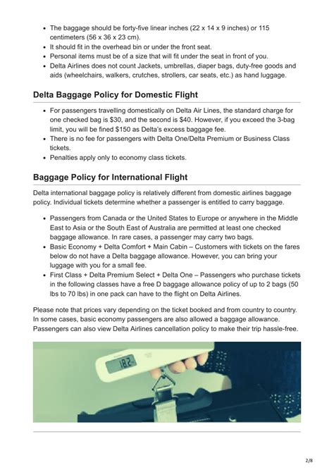 PPT - Delta Airlines Baggage Allowance PowerPoint Presentation, free ...