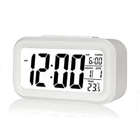 Kadio Digital Alarm Clock,Battery Operated Small Desk Clocks,with Date ...
