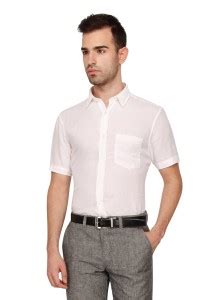 CROCODILE Men Solid Formal White Shirt - Buy White CROCODILE Men Solid ...