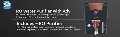 AQUA D PURE Copper + Alkaline RO Water Purifier 12L RO+UV+UF Copper+Bio ...