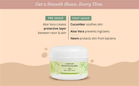 Carmesi Facial Shaving Balm for Women | 2-in-1 (Pre + Post-Shave ...