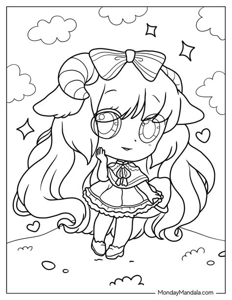22 Chibi Coloring Pages (Free PDF Printables)