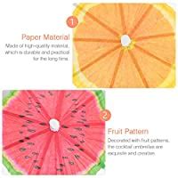 UPKOCH 80pcs Cocktail Umbrella Picks Drink Picks Cocktail Parasols ...