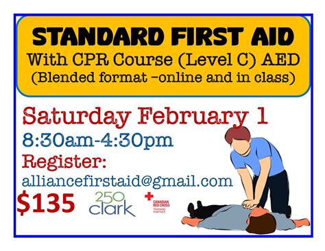 Standard First Aid/CPR/AED Course, 250 Clark Street, Powassan, ON ...
