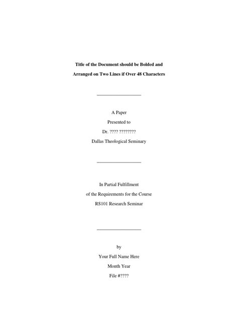 Image result for Turabian Format Paper Example