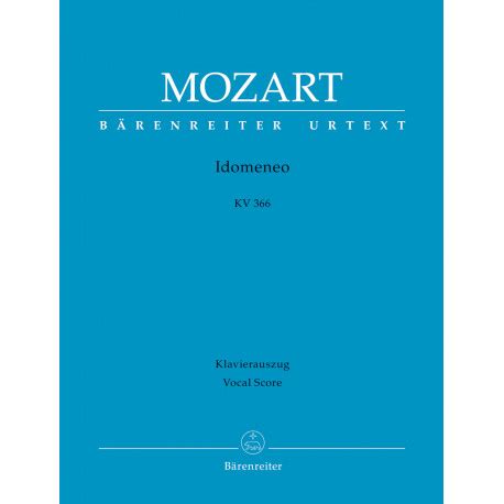 Idomeneo K. 366 from Wolfgang Amadeus Mozart | buy now in the Stretta ...