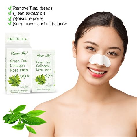 Green Tea Nose Pore Cleansing Strips Contains with Hazel extract ...