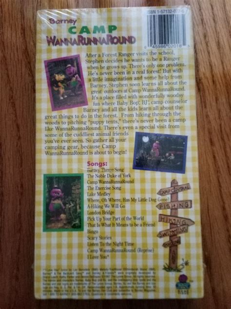 Barney - Barneys Camp WannaRunnaRound (VHS, 1997) for sale online | eBay