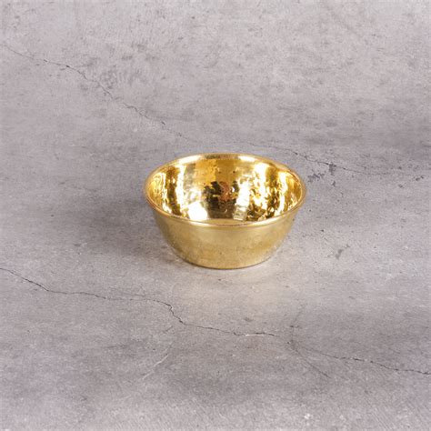 Brass Hammered Bowl - Traditional Serving Bowl - Handcrafted Copper ...