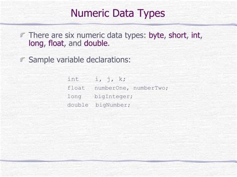 Image result for Numeric Data Examples