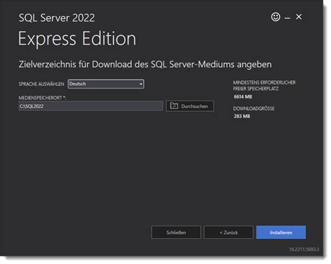 Installation SQL Server 2022 Express