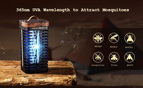 Minimoon Electric Mosquito Killer, 4200V High-Voltage Fly Insect Killer ...