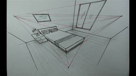 How To Draw A Room In 3 Point Perspective