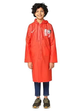 Citizen Mickey Mouse Kids Raincoat with Inbuilt Hood & Carry Bag, PVC ...