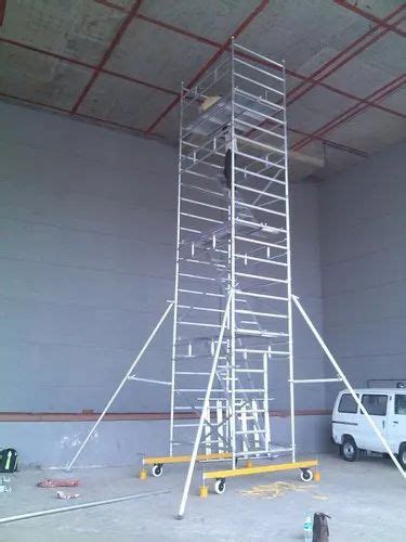 Aluminium Scaffolding - 2.20 Meter Single Width Crystal Scaffolding ...