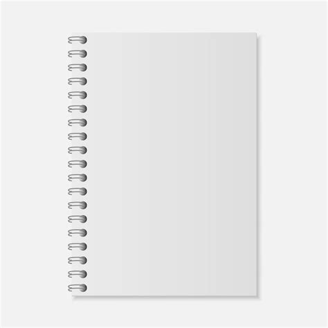 Notebook blank with metal wire | Premium Vector