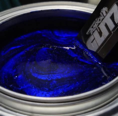 Metallic Dark Blue Car Paint