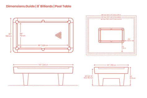 Image result for Pool Table Sizes